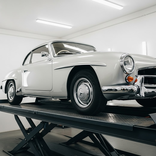 Afstellen van klassieke auto